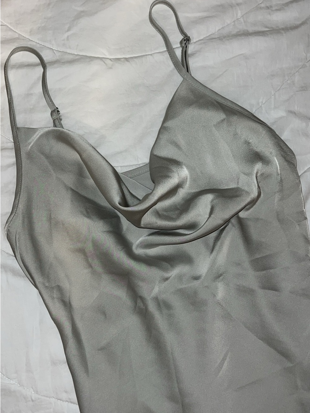 Womens Green Satin Top size small